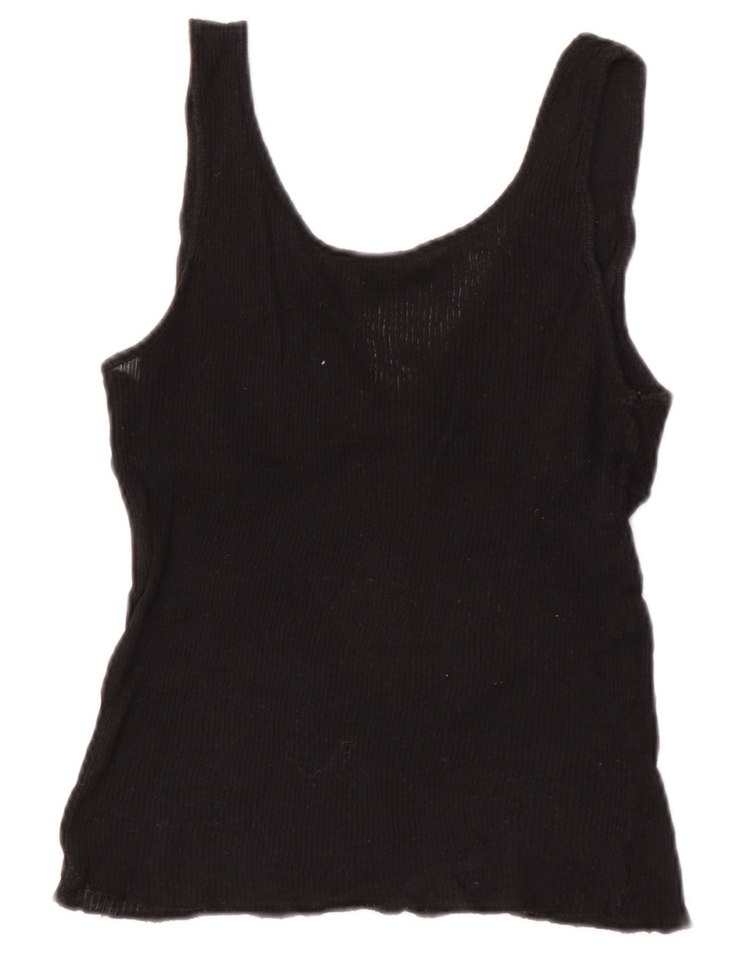 Massimo Dutti Camiseta Sin Mangas Mujer UK 12 Medium Negro