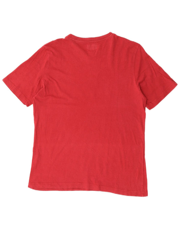 Kappa Hombre Camiseta Gráfica Top Medium Rojo Algodón