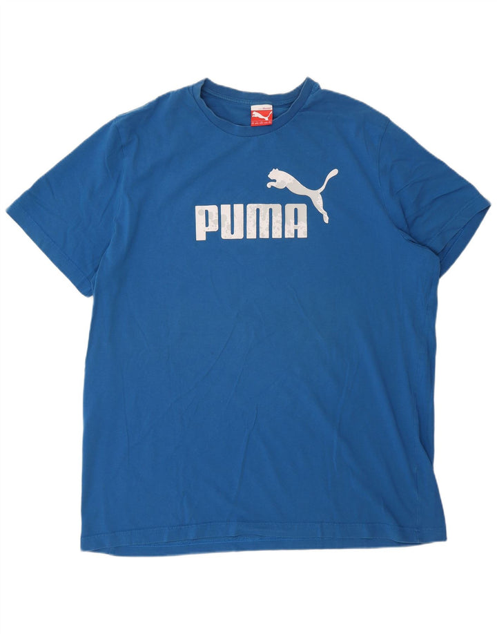 Puma Camiseta gráfica para hombre Top 2XL Azul