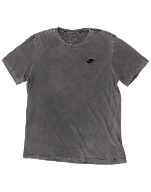 Nike - Camiseta para hombre, talla grande, color gris, algodón teñido anudado