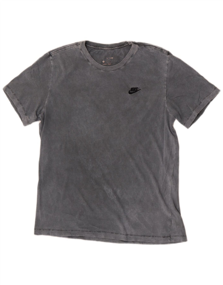 Nike - Camiseta para hombre, talla grande, color gris, algodón teñido anudado