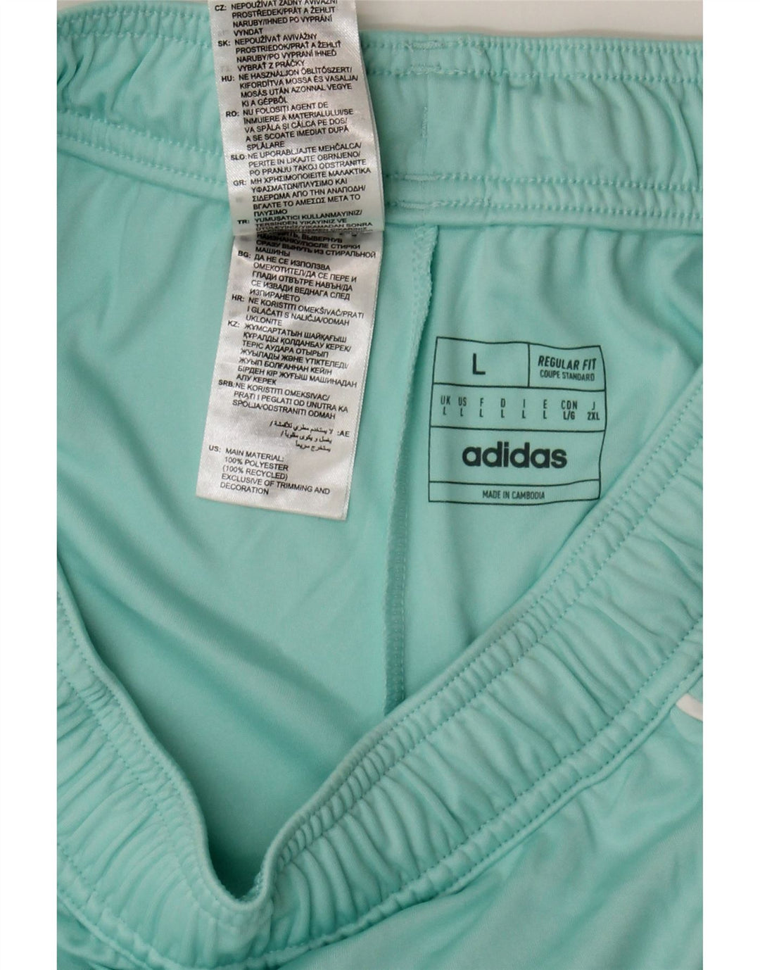 Adidas Hombre Aeroready Regular Fit Pantalones Cortos Deportivos Grande Poliéster Turquesa