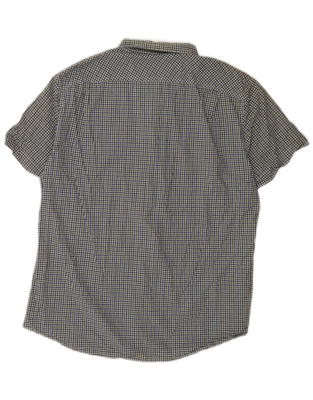 Benetton Camisa Manga Corta Mediana Vichy Multicolor Hombre