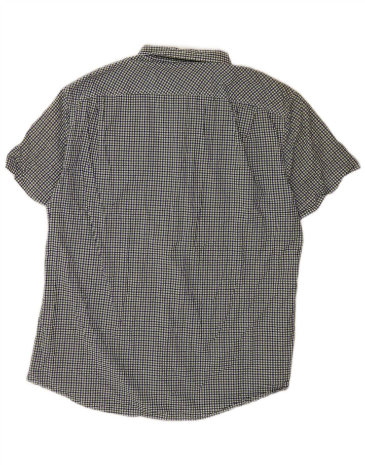 Benetton Camisa Manga Corta Mediana Vichy Multicolor Hombre