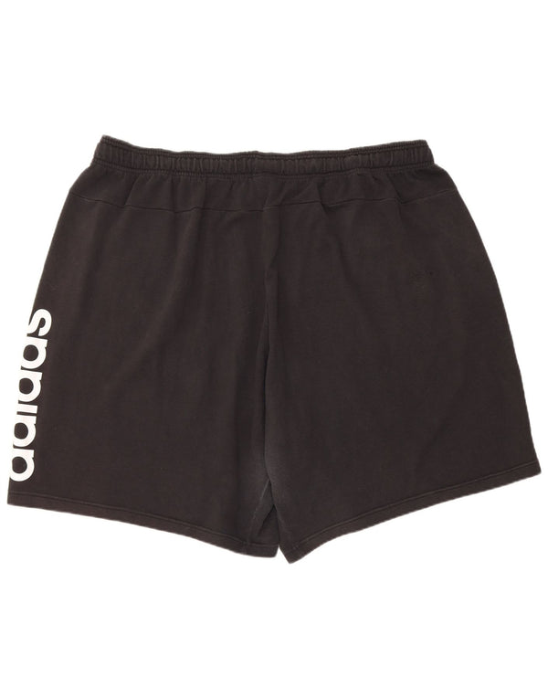Adidas Pantalones cortos deportivos gráficos para hombre 3XL Algodón negro