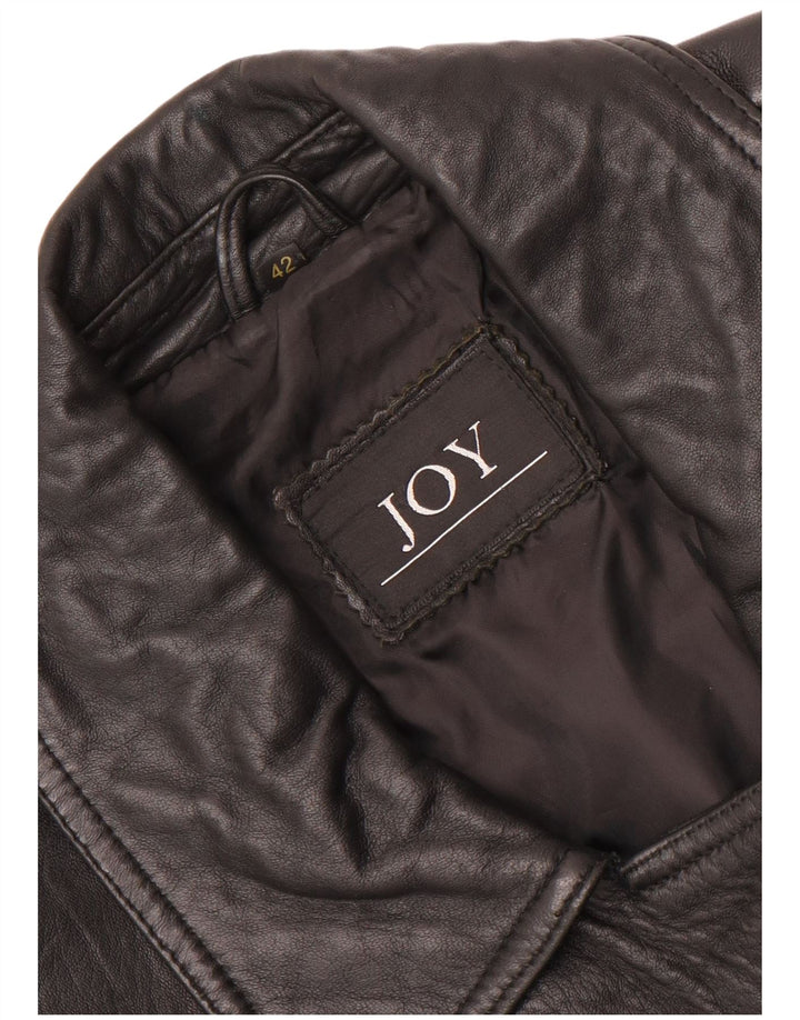 Chaqueta de cuero extragrande para mujer Joy IT 42 Medium Black
