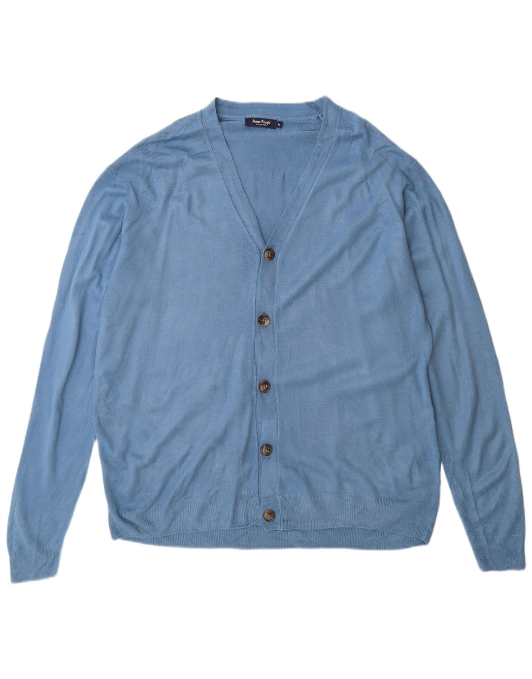 James Pringle Suéter tipo cárdigan para hombre XL Azul