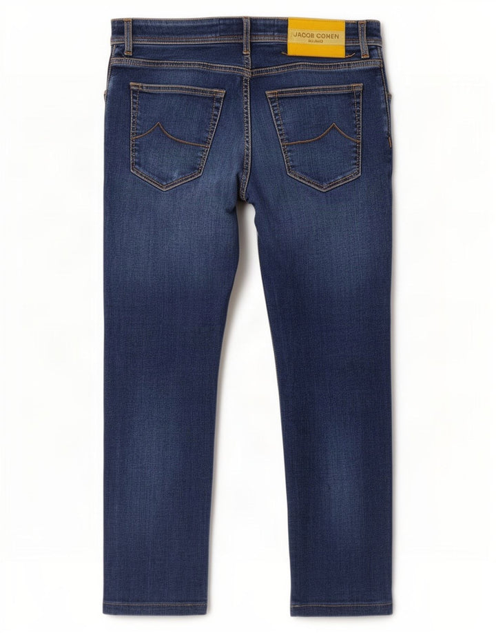 Jacob Cohen Vaqueros recortados para hombre W34 L25 Algodón azul