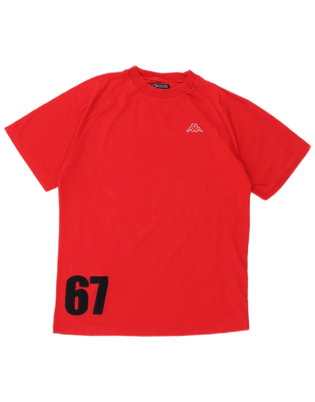 KAPPA Camiseta gráfica para hombre Top XS Algodón rojo