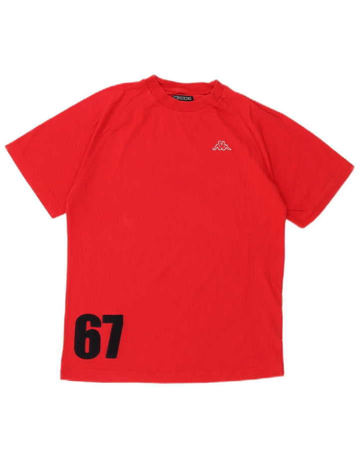 KAPPA Camiseta gráfica para hombre Top XS Algodón rojo
