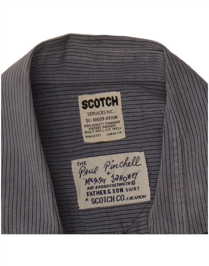 Camisa Hombre SCOTCH & SODA Rayas Azul Medio