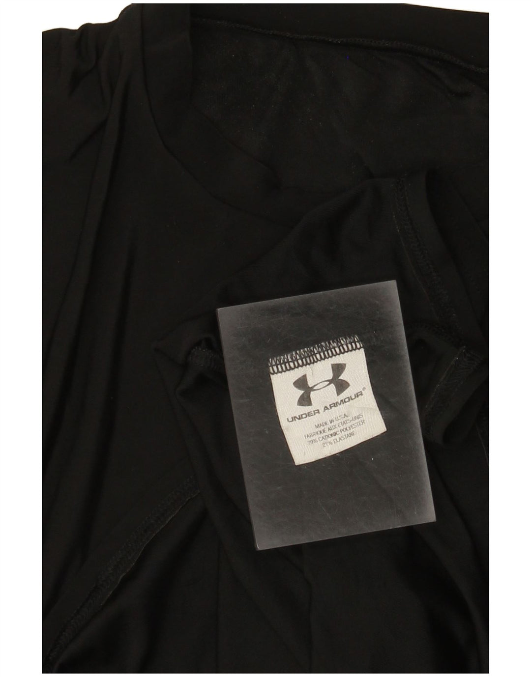 Under Armour - Camiseta para hombre, talla pequeña, algodón negro