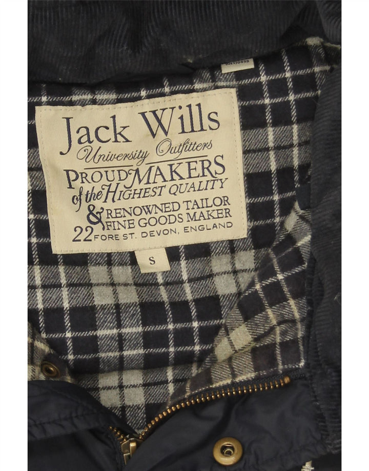 Jack Wills Chaleco acolchado con capucha para hombre UK 36 Small Azul marino