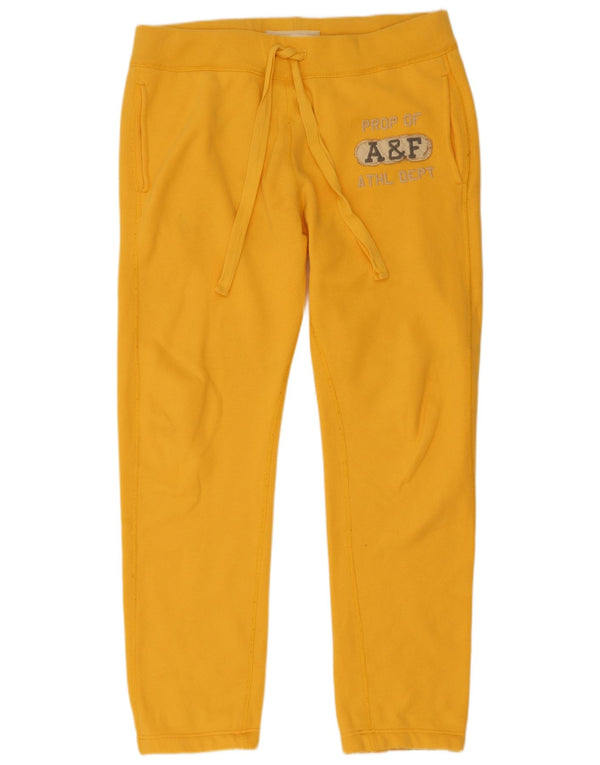 Abercrombie & Fitch - Pantalones de chándal con gráfico para hombre, talla 40, color amarillo