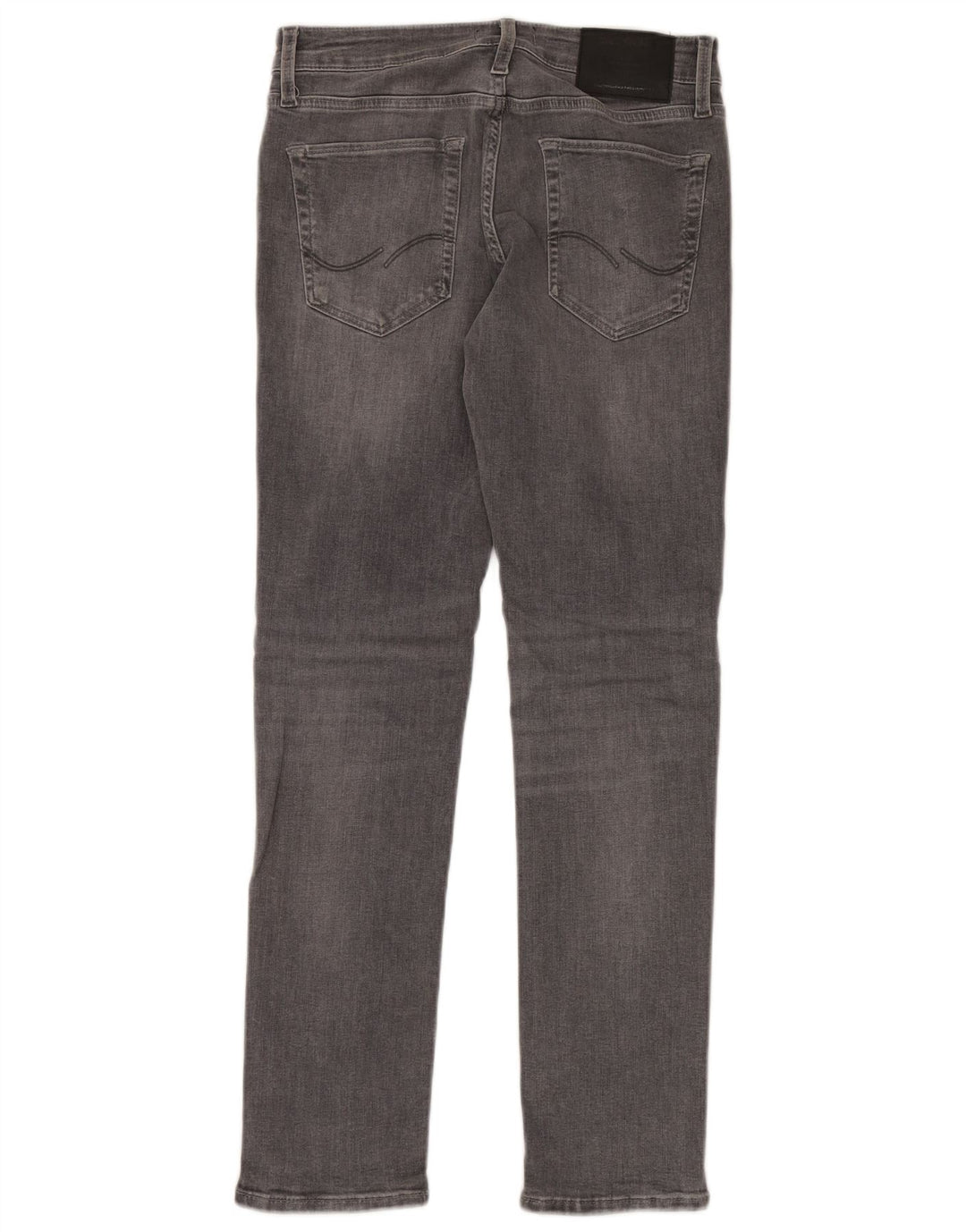 JACK & JONES Vaqueros ajustados para hombre W28 L30 Gris Algodón
