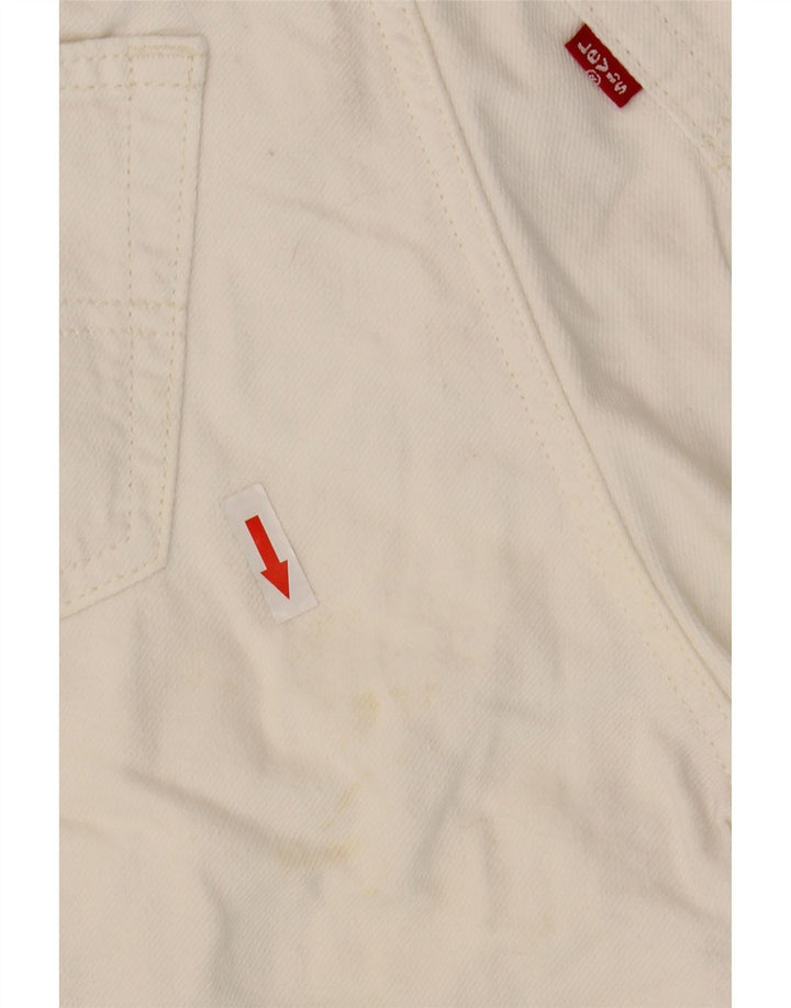 Levi's Shorts De Mezclilla Mujer W27 Small Blanco