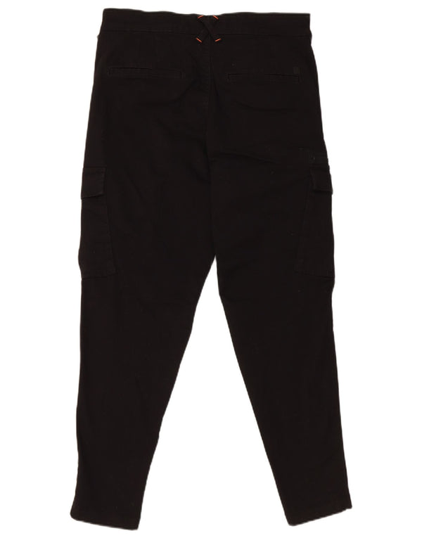 Jack & Jones Mens Slim Crop Cargo Pantalones W28 L25 Algodón Negro