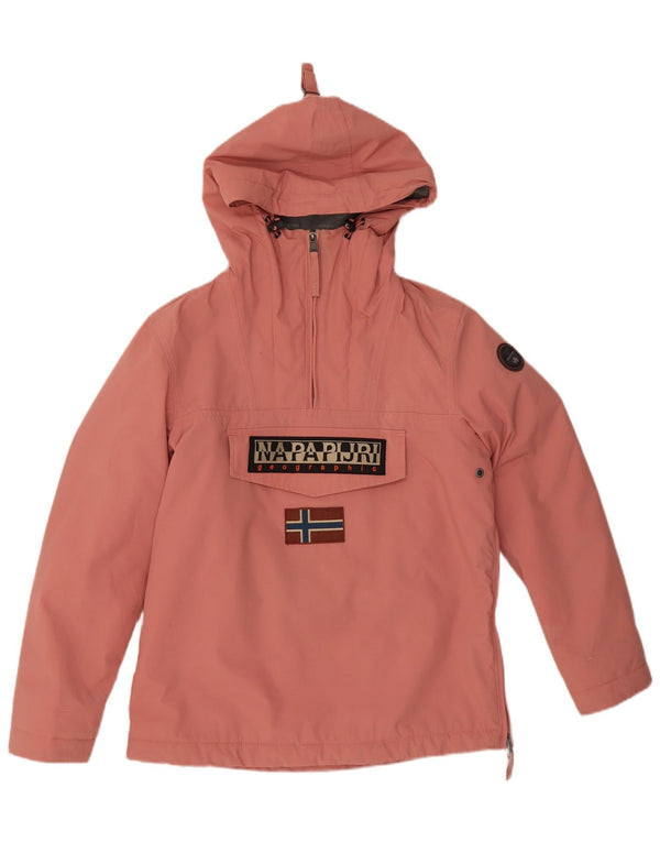 Napapijri Chaqueta anorak con capucha y gráfico para hombre UK 34 XS Poliamida rosa
