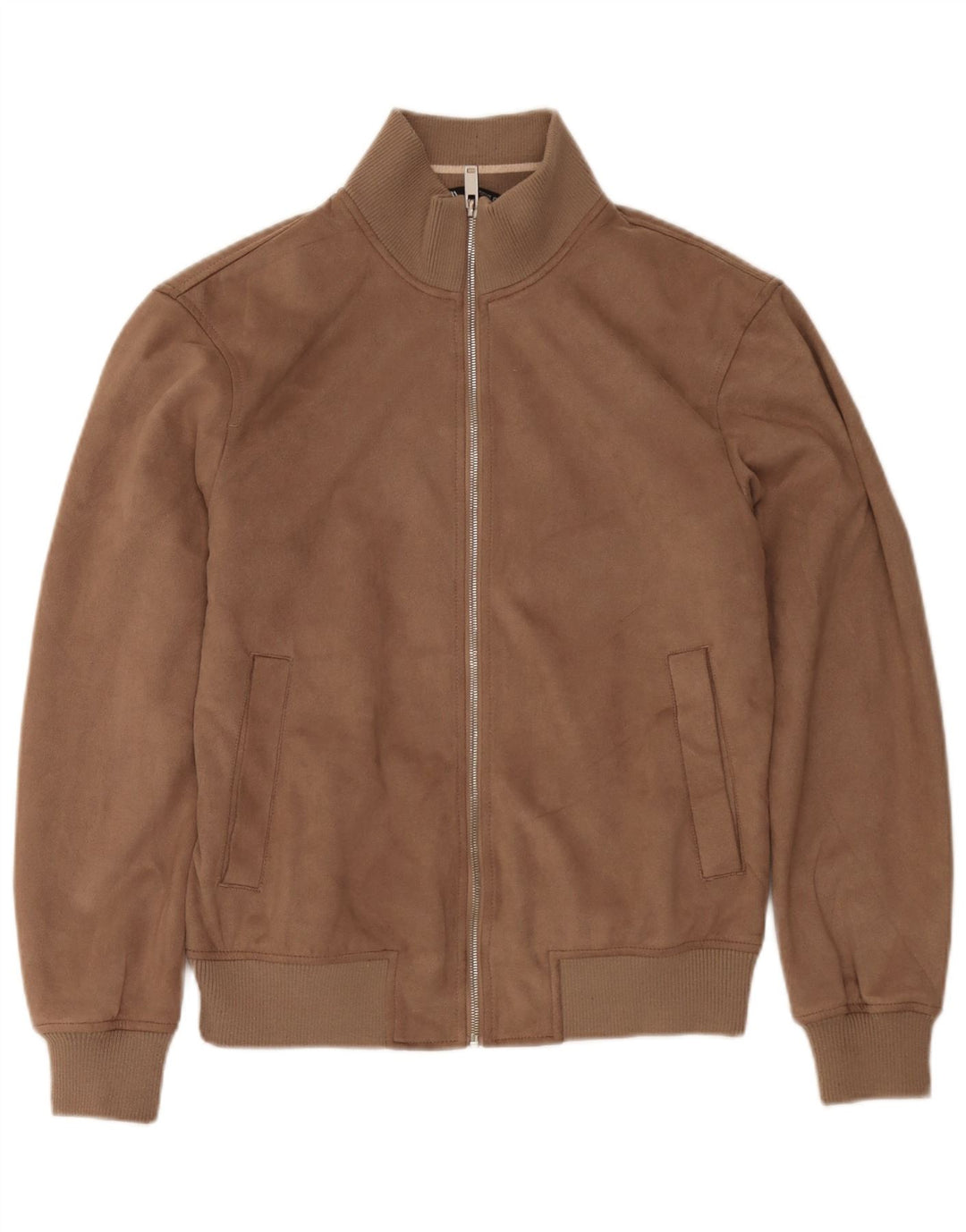 Zara Hombre Cazadora Bomber ES 38 Marrón Medio