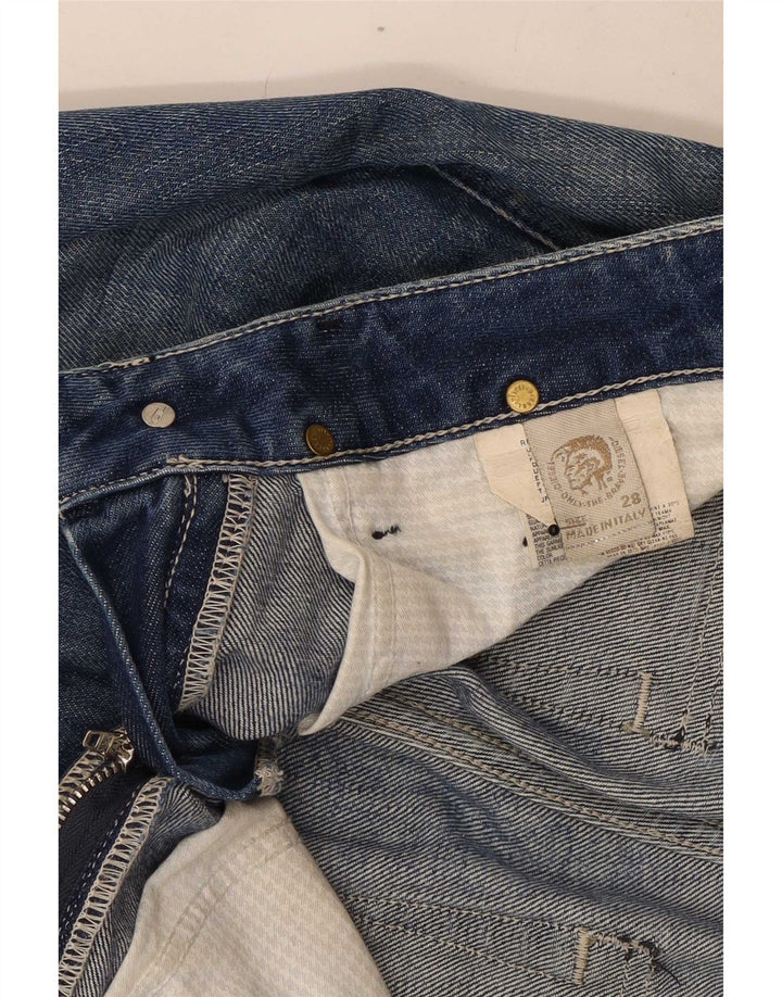 Diesel Mujer Vaqueros Slim Desgastados W28 L32 Algodón Azul