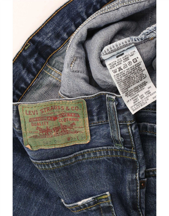Levi's Hombre 507 Vaqueros Bootcut W34 L34 Algodón Azul