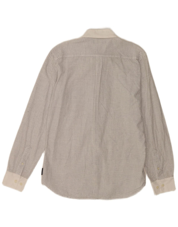 FRENCH CONNECTION Camisa Hombre Pequeña Algodón Rayas Blancas