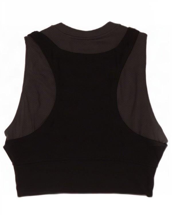 Jordan Top corto sin mangas ajustado para mujer UK 40 Nylon color block gris medio