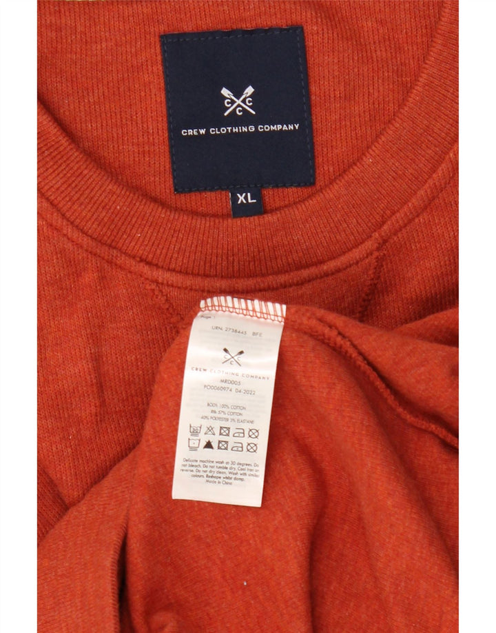 Crew Clothing Sudadera para hombre Jumper XL Naranja Algodón