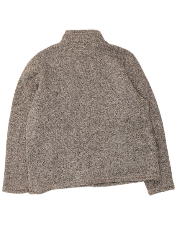 Marks & Spencer Chaqueta de chándal de forro polar para mujer UK 20 2XL Gris moteado