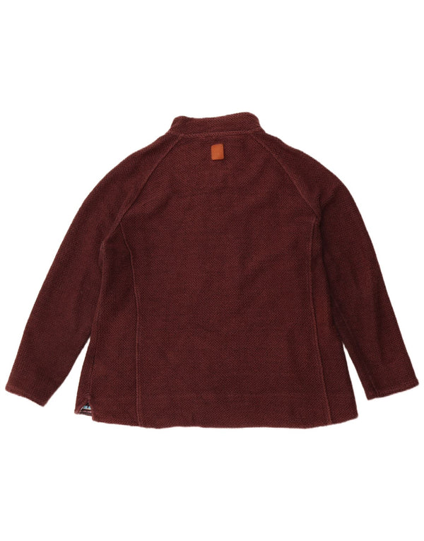 WEIRD FISH Womens Tracksuit Top Jacket UK 20 2XL Brown Cotton