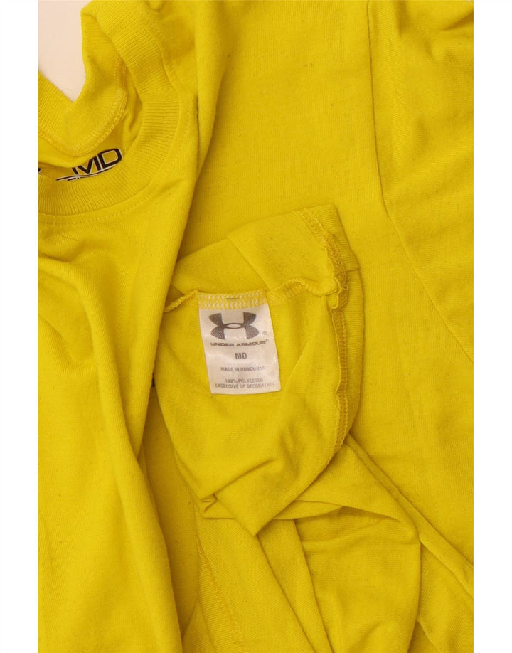 Under Armour Camiseta para mujer Top UK 12 Medio Amarillo Poliéster