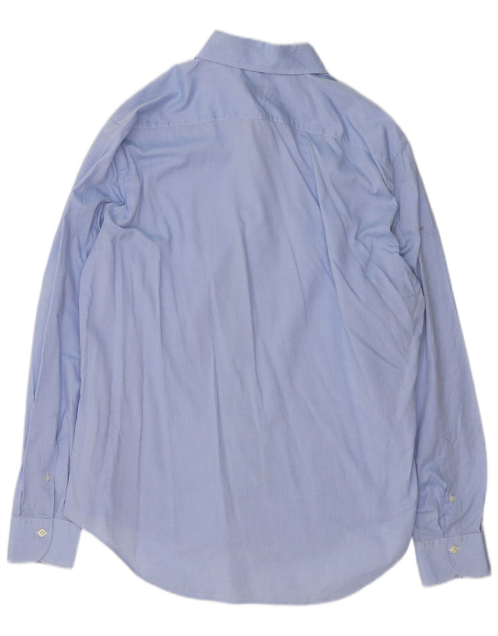Camisa Fay Hombre Talla 44 17 1/2 XL Azul Algodón