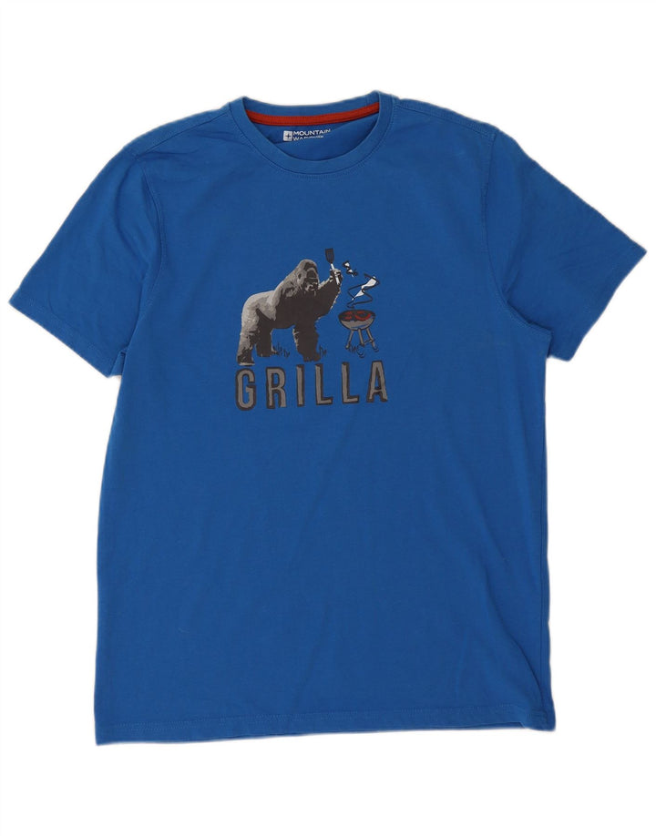 Camiseta estampada para hombre de Mountain Warehouse Top de algodón azul medio