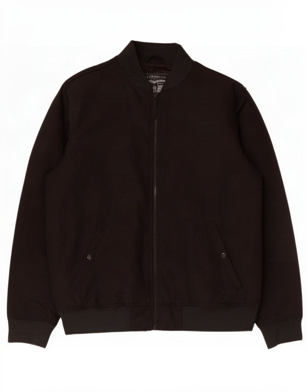 Levi's Mens Bomber Jacket UK 40 Large Black Polyester