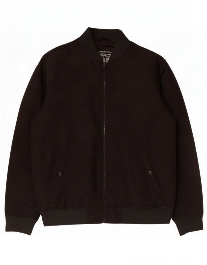 Levi's Chaqueta bomber para hombre UK 40 Grande Poliéster negro