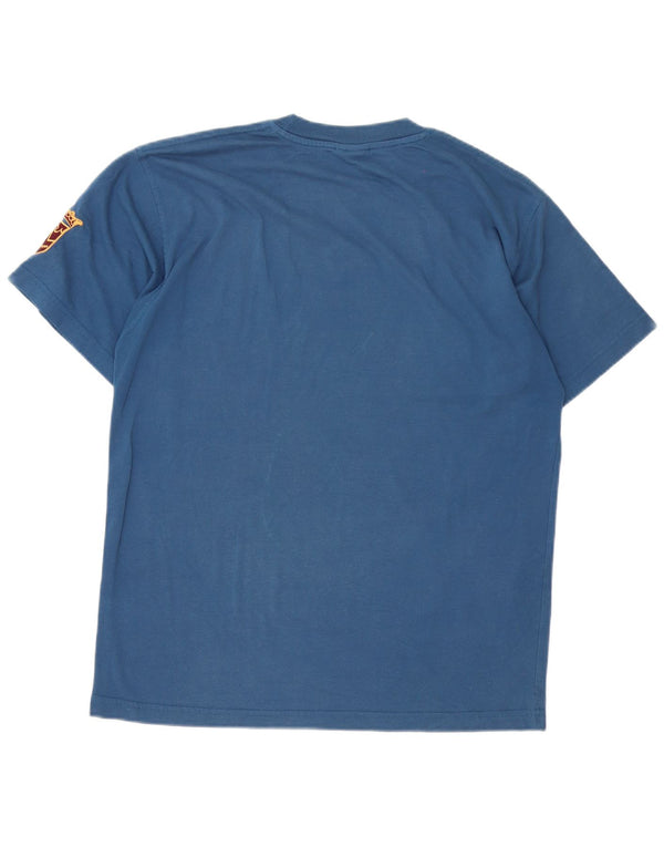 Puma Hombre Camiseta Gráfica Top Azul Medio
