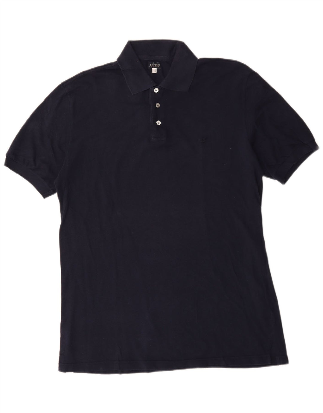 Armani Jeans Polo Hombre Grande Azul Marino Algodón