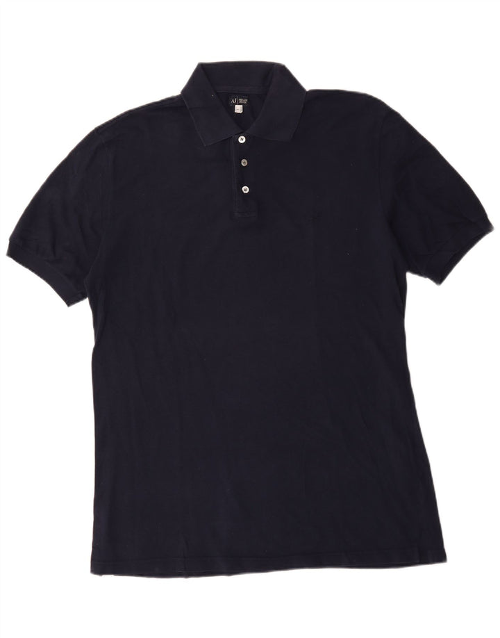 Armani Jeans Polo Hombre Grande Azul Marino Algodón