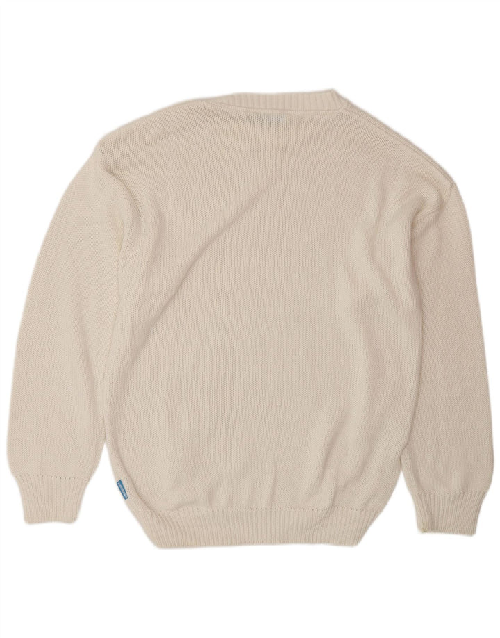 Carrera Jersey De Cuello Redondo Para Hombre XL Algodón Blanco