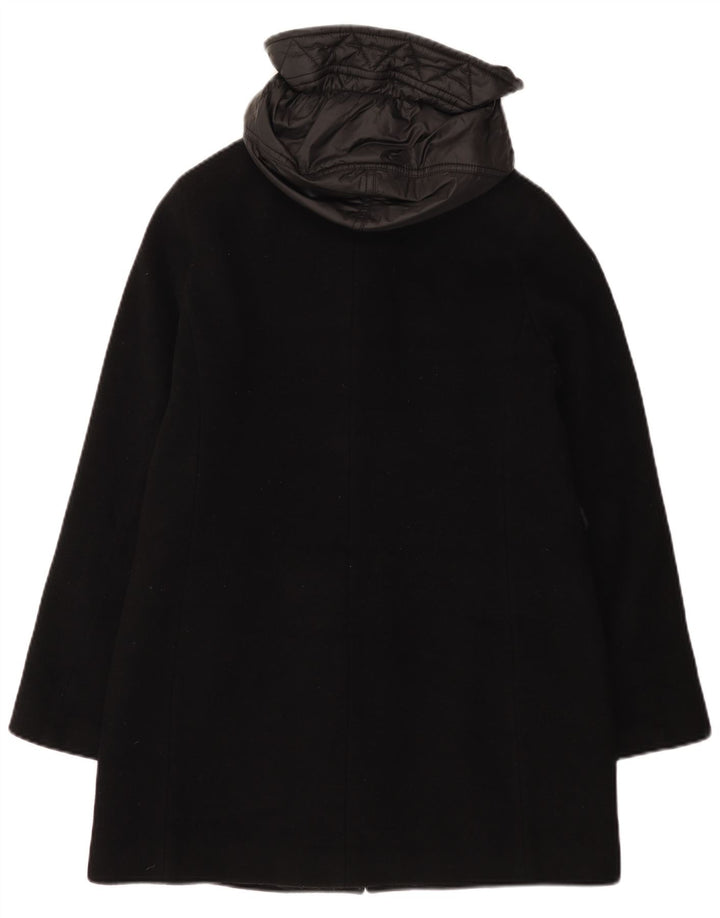 Fay Abrigo cortavientos con capucha para mujer, talla 40, talla grande, lana negra