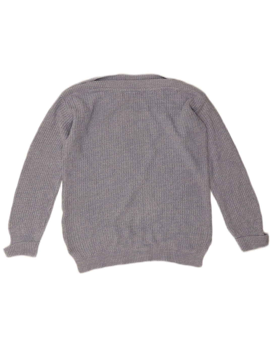 Marks & Spencer Jersey extragrande con cuello barco para mujer, talla 40, color azul pequeño