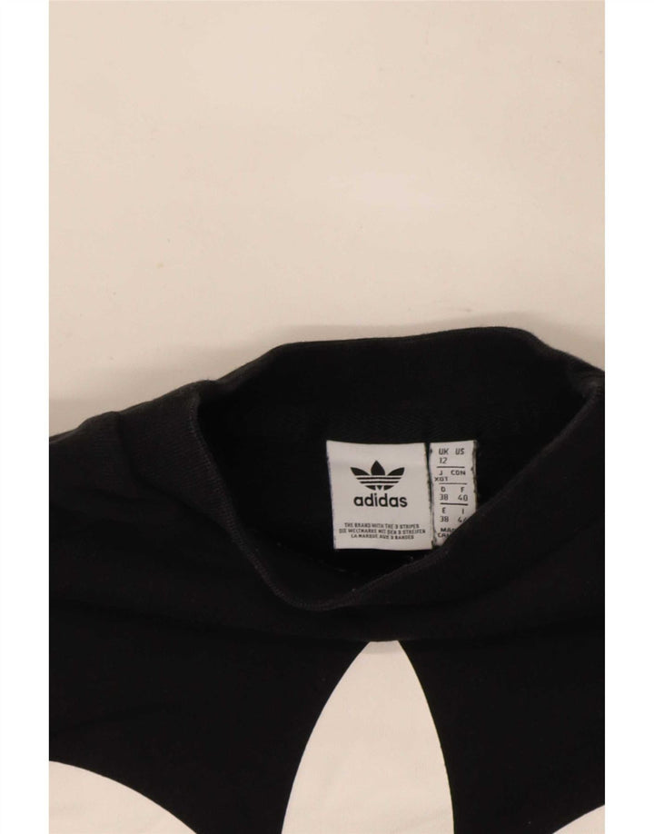 Adidas - Sudadera gráfica para mujer, talla 40, talla M, color negro