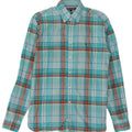 Camisa Tommy Hilfiger Hombre Pequeño Algodón A Cuadros Turquesa