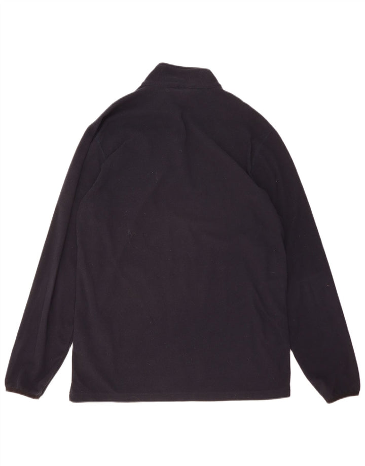 Champion Jersey de forro polar con cuello y cremallera para hombre 2XL Poliéster azul marino