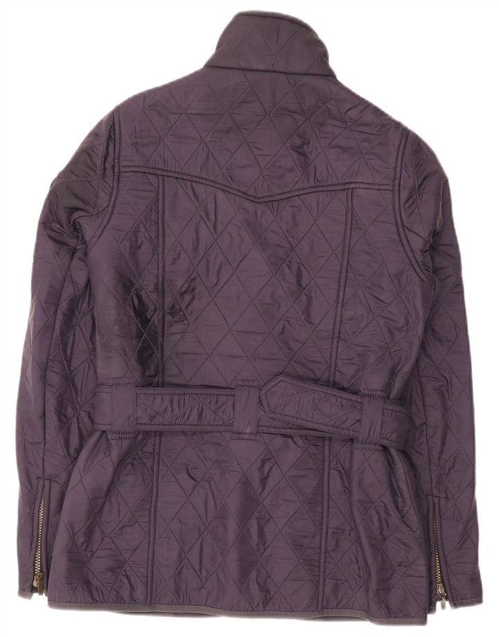 Barbour Chaqueta acolchada para mujer Reino Unido 10 Pequeño Púrpura