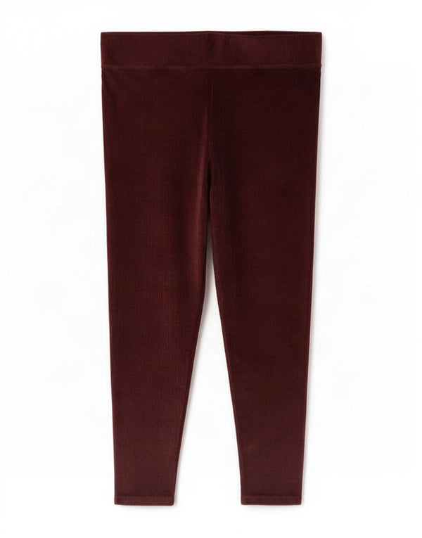 Marks & Spencer Leggings para mujer UK 20 2XL W38 L28 Algodón burdeos