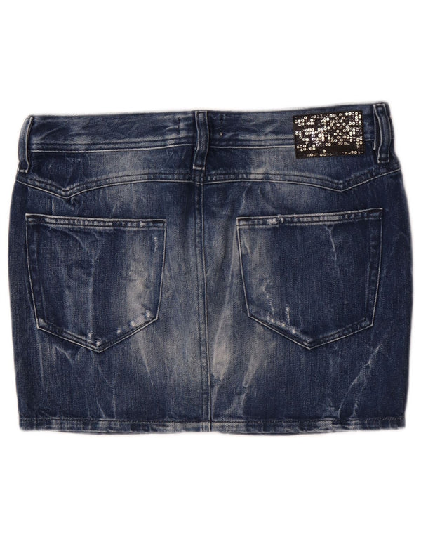 Minifalda Vaquera Diesel Mujer W28 Algodón Azul Medio