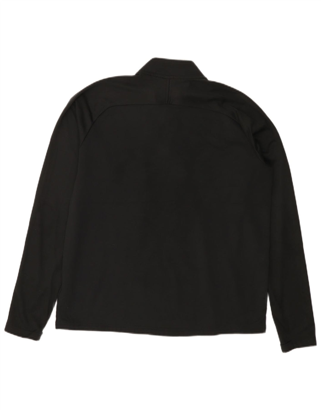 NIKE Hombre Dri Fit Zip Neck Pullover Chándal Top Grande Negro Colorblock