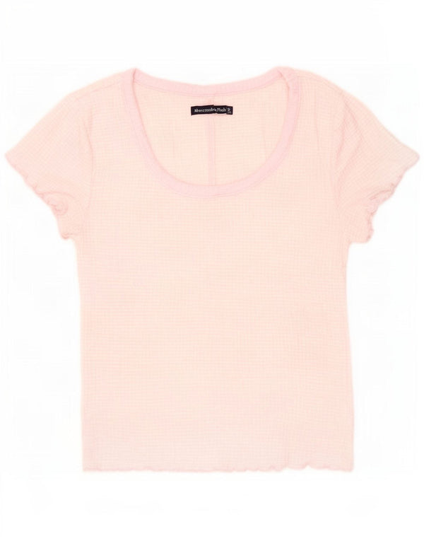 Abercrombie & Fitch Camiseta corta para mujer Top UK 8 Small Pink