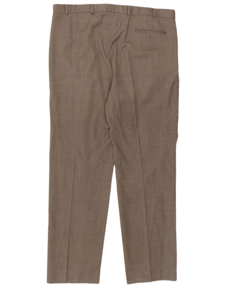 Marks & Spencer Pantalones de traje rectos para hombre W40 L32 Gris